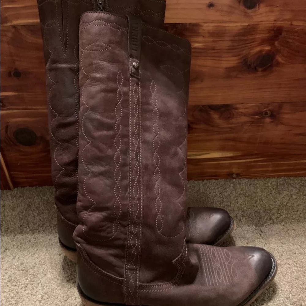 LIBERTY Black boots 8.5 M - Picture 5 of 6